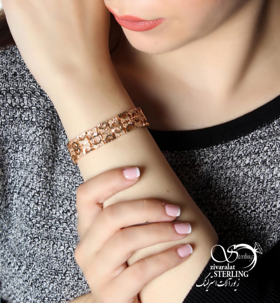 دستبند زنانه برند Xuping تراش دار کد:۲۸۷۵